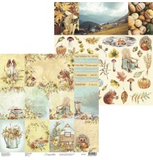 Бумага двусторонняя коллекция "Lovely Autumn", 30,5*30,5см., Scrapodelie