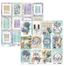 Бумага двусторонняя коллекция "Lavender Farm" 30.5 х 30.5 см., Mintay papers