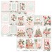 Набор бумаги "Merry Little Christmas" 15,2 х 15,2 см, 12 листов, 1/2 полного набора, Mintay paper