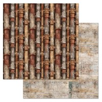Бумага двусторонняя "Старый архив. Трубы", ScrapMania