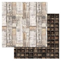 Бумага двусторонняя "Старый архив. Секретер", ScrapMania