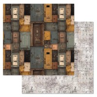 Бумага двусторонняя "Старый архив. Двери", ScrapMania