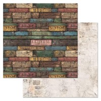 Бумага двусторонняя "Старый архив. Дощечки", ScrapMania