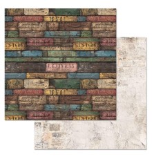 Бумага двусторонняя "Старый архив. Дощечки", ScrapMania