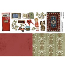 Лист с картинками 10х30 см "СССР. Картинки 2", ScrapMania