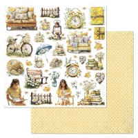 Бумага двусторонняя "Сезон ромашек. Фрагменты", ScrapMania