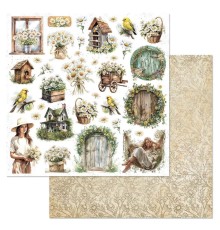 Бумага двусторонняя "Сезон ромашек. Детали", ScrapMania