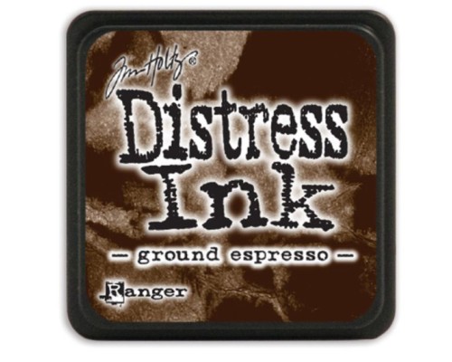 Чернильная подушечка MINI DISTRESS INK "Ground Espresso", Ranger