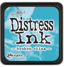 Чернильная подушечка MINI DISTRESS INK "Broken china", Ranger