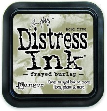 Чернильная подушечка MINI DISTRESS INK "Frayed Burlap", Ranger