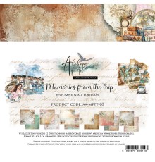 Набор бумаги "Memories From The Trip" 20,3 х 20,3 см., 6 листов, 1/2 набора, Alchemy of Art
