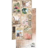Лист для вырезания "Memories From The Trip" 15,2*30,5 см., Alchemy of Art