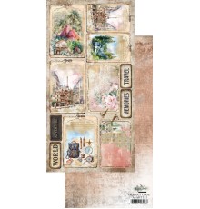 Лист для вырезания "Memories From The Trip" 15,2*30,5 см., Alchemy of Art
