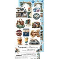 Набор для вырезания "Summer Adventures" 15,25*31,5 см, 1/2 набора, 9 листов, Craft O'Clock