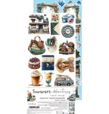 Набор для вырезания "Summer Adventures" 15,25*31,5 см, 1/2 набора, 9 листов, Craft O'Clock