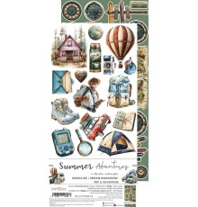 Набор для вырезания "Summer Adventures" 15,25*31,5 см, 1/2 набора, 9 листов, Craft O'Clock
