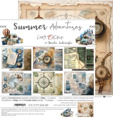 Набор бумаги "Summer Adventures" 30,5*30,5 см., 6 листов, Craft O'Clock