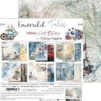 Набор бумаги "Emerald Tales" 20,3*20,3 см., 6 листов, 1/4 набора, Craft O'Clock