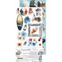 Набор для вырезания "Emerald Tales" 15,25*31,5 см, 1/2 набора, 9 листов, Craft O'Clock
