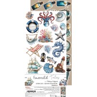 Набор для вырезания "Emerald Tales" 15,25*31,5 см, 1/2 набора, 9 листов, Craft O'Clock
