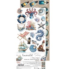 Набор для вырезания "Emerald Tales" 15,25*31,5 см, 1/2 набора, 9 листов, Craft O'Clock