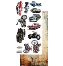 Лист для вырезания "Cars-02" 15,2*30,5 см., Alchemy of Art