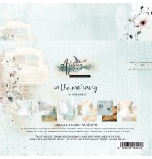 Набор бумаги "In The Morning" 20,3 х 20,3 см., 6 листов, 1/2 набора, Alchemy of Art