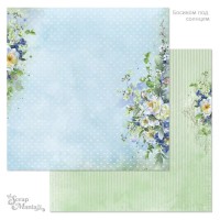 Бумага двусторонняя "Босиком под солнцем. Капельки росы", ScrapMania