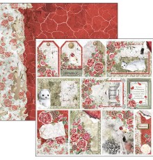 Бумага двусторонняя коллекция "Frozen Roses" 30,5 х 30,5 см., Ciao Bella