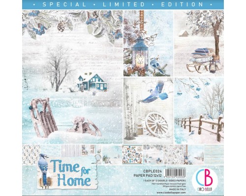 Набор бумаги "Time for Home" 30,5 х 30,5 см., 12 листов, Ciao Bella