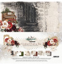 Набор бумаги "Wonderful Christmas Time" 30,5 x 30,5 см., 6 листов, Alchemy of Art