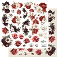Лист для вырезания "Wonderful Christmas Time" 30,5*30,5 см., Alchemy of Art