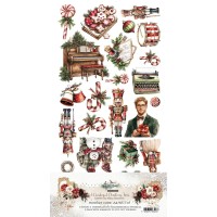 Набор для вырезания "Wonderful Christmas Time" 15,2*30,5 см, 6 листов, Alchemy of Art