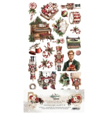 Набор для вырезания "Wonderful Christmas Time" 15,2*30,5 см, 6 листов, Alchemy of Art
