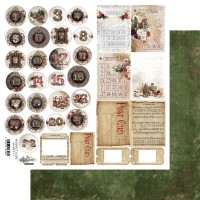 Лист для вырезания "Wonderful Christmas Time" 30,5*30,5 см., Alchemy of Art
