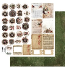 Лист для вырезания "Wonderful Christmas Time" 30,5*30,5 см., Alchemy of Art