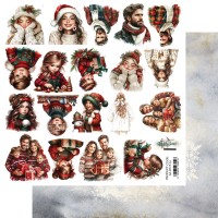Лист для вырезания "Wonderful Christmas Time" 30,5*30,5 см., Alchemy of Art