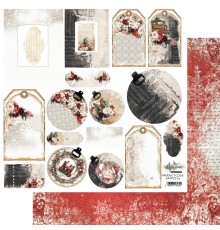 Лист для вырезания "Wonderful Christmas Time" 30,5*30,5 см., Alchemy of Art