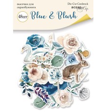 Высечки бумажные "Blue & Blush" 48шт., ScrapМир
