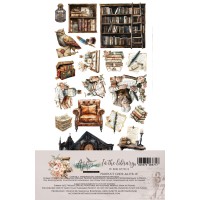 Набор для вырезания "In the Library" 15,2*30,5 см, 6 листов, Alchemy of Art
