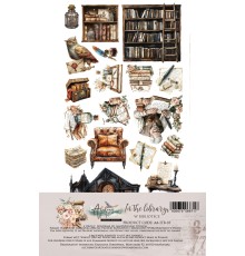 Набор для вырезания "In the Library" 15,2*30,5 см, 6 листов, Alchemy of Art