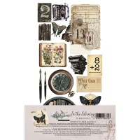 Набор для вырезания "In the Library" 15,2*30,5 см, 10 листов, Alchemy of Art