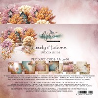 Набор бумаги "Lovely Autumn" 20,3 х 20,3 см., 6 листов, 1/2 набора, Alchemy of Art