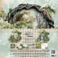 Набор бумаги "Friends of the Forest" 30,5 x 30,5 см., 6 листов, Alchemy of Art