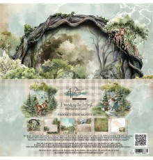 Набор бумаги "Friends of the Forest" 30,5 x 30,5 см., 6 листов, Alchemy of Art