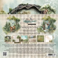 Набор бумаги "Friends of the Forest" 20,3 х 20,3 см., 6 листов, 1/2 набора, Alchemy of Art