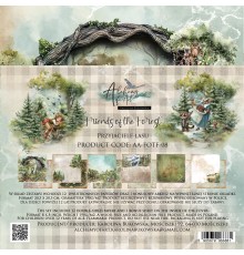 Набор бумаги "Friends of the Forest" 20,3 х 20,3 см., 6 листов, 1/2 набора, Alchemy of Art