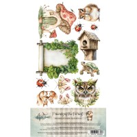 Набор для вырезания "Friends of the Forest" 15,2*30,5 см, 6 листов, Alchemy of Art