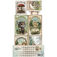 Набор для вырезания "Friends of the Forest" 15,2*30,5 см, 6 листов, Alchemy of Art