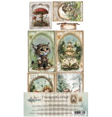 Набор для вырезания "Friends of the Forest" 15,2*30,5 см, 6 листов, Alchemy of Art